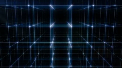 Loopable Network structure vertical rotation Stock-Footage 84701875