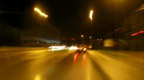 Loopable night ride Stock Footage 714105