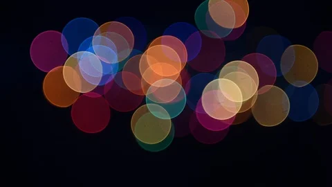 Loopable out of focus holiday lights background Stock Footage 112348979