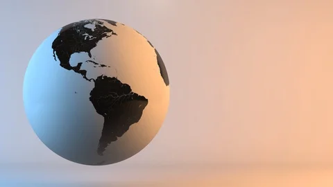 Loopable Planet Earth Rotation. 3 in 1 Stock Footage