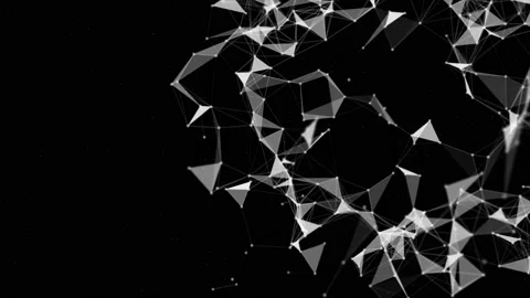 Loopable Plexus digital dynamic background Stock Footage 110867799