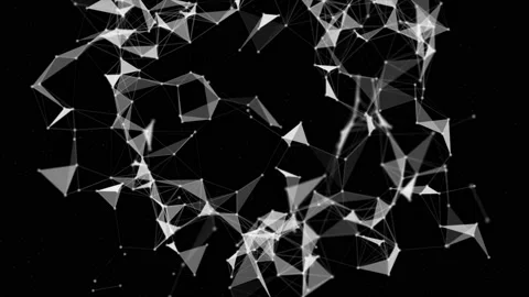 Loopable Plexus digital dynamic background Stock Footage 110867880