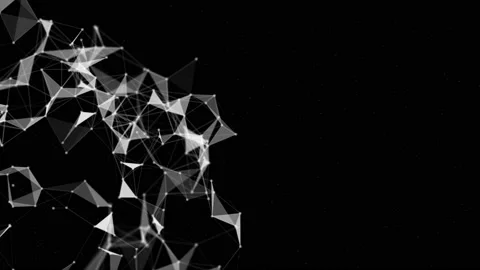 Loopable Plexus digital dynamic background Stockbeeldmateriaal 110868111