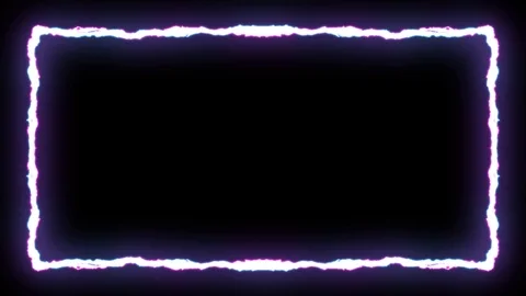 Loopable PURPLE neon Lightning bolt symmetrical ZIG ZAG shape flight on black Stock Footage 91611555