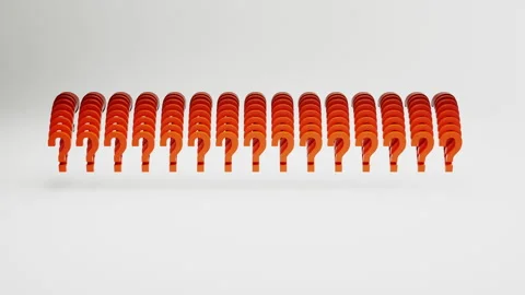 Loopable Question Mark Animation - 4K Stock Footage 245192858