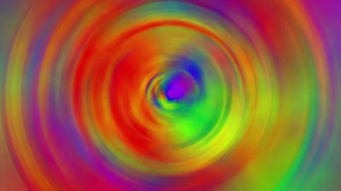 Loopable rainbow hypnotic swirl - Abstract color tunnel: Spiral colorful vortex Stock Footage 312673638