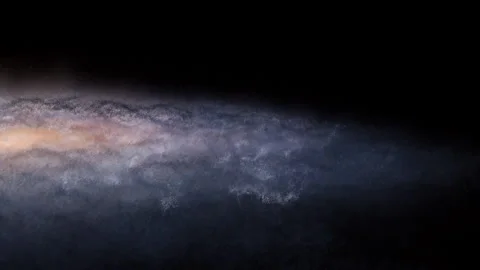 Loopable Realistic Spiral Galaxy Rotation, Deep Space Stock Footage 328165643