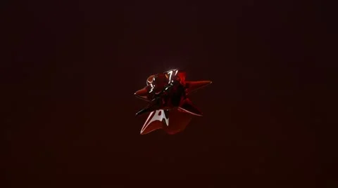 Loopable red alien virus Stock Footage 10909519