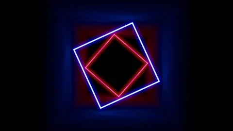 Loopable retro neon squares 스톡 동영상 146750981