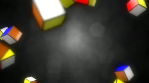 Loopable rubik's cube animation Video stock 21667170