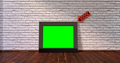 Loopable / seamless cinemagram cinemagraph for getting attention with green Stock Footage 74425683