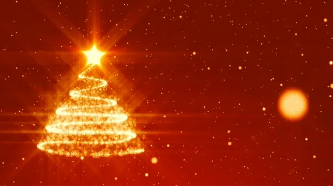 Loopable shine christmas tree background. Video stock 866834