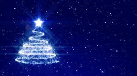 Loopable shine christmas tree background Video stock 870944