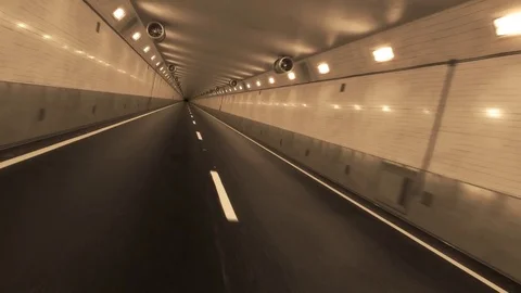 Loopable shot whith camera passing through the tunnel. Stock Footage 82810885
