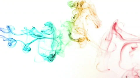 Loopable smoke - rainbow colors 스톡 동영상 792726