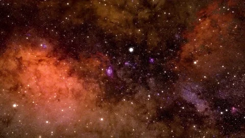 Loopable, smooth, slow flight through the vast expanses of deep space, through Stock Footage 170244772