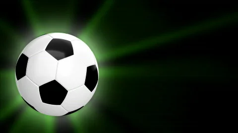 Loopable soccer ball on black - alpha channel Stock Footage 748390