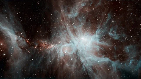 Loopable space flight through starfield background Stock Footage 33713533