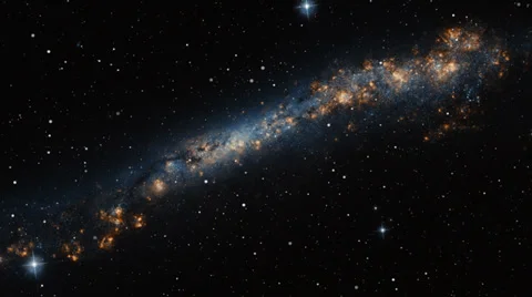 Loopable space flight through starfield background Stock Footage 33723501