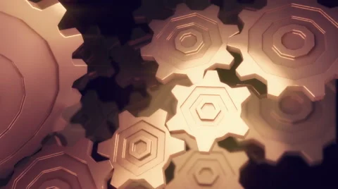 Loopable spining gear background Stock Footage 41496288