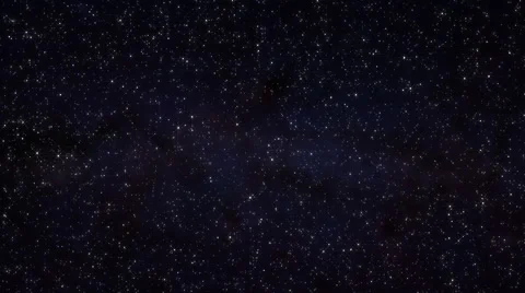 Loopable: Spinning 3D Star Field With Nebulae and Fantasy-Style Star Shining Stock Footage 60046099