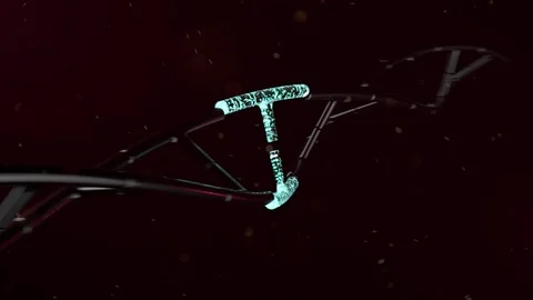 Loopable Spinning DNA	 Stock Footage 89015397