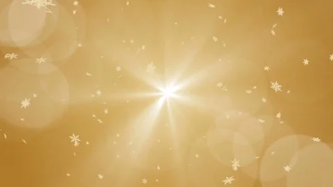 Loopable Spreading Snowflakes motion background -Golden color Video stock 72202977