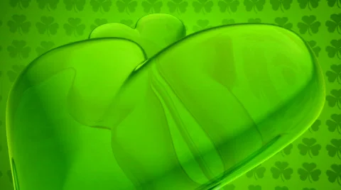 Loopable St. Patrick's Day clover Stock Footage 654922
