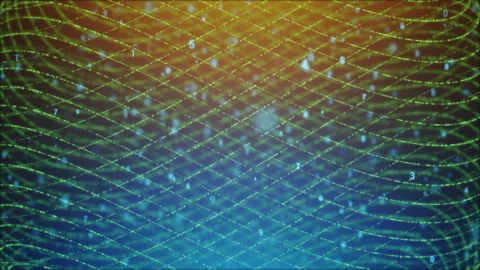 Loopable Swirl Digits Backround Stock Footage 87400534