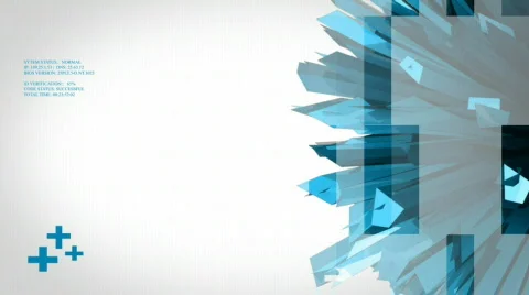 Loopable tech abstract background blue Stock Footage 336150