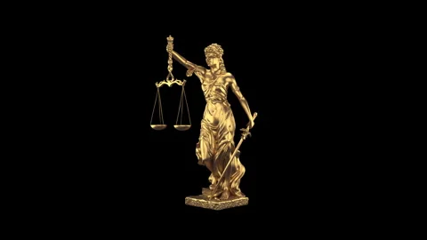 Loopable Themis Statue Stock Footage 280292298