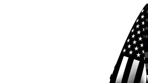 Loopable Thin Blue Line Flag Stock Footage 132003997