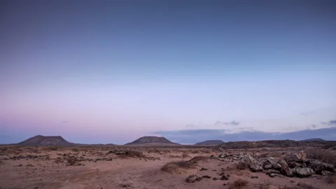 Loopable video of clouds above desert in Fuerteventura Stock Footage 132923918