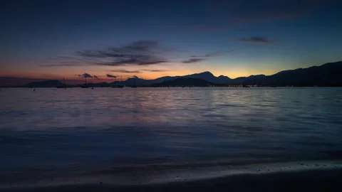 Loopable video of clouds moving in sky over Mediterranean sea 库存影片 132428474