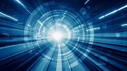 Loopable video of digital data flow on road in concept of program coding Video stock 165168969
