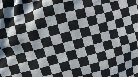 Loopable waving finish flag Stock Footage 65142191