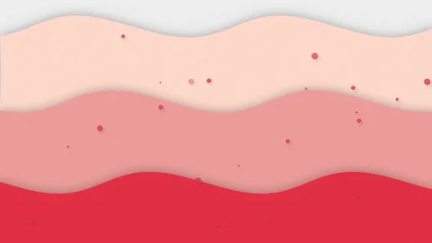 Loopable wavy red background 스톡 동영상 146752990