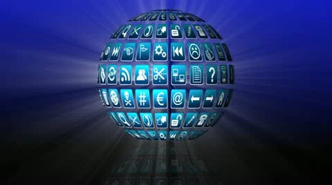 Loopable Web Sphere Stock Footage 11980541