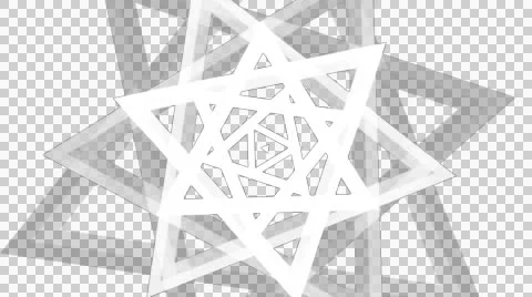 Loopable white triangle motion graphic element with alpha  Stock Footage 46036466