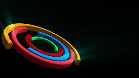 Looped 3d animation. Abstract background. Stock Footage 341278524