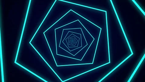 Looped 3d animation. Abstract geometric background. Flashing multicolored n.. Video stock 322968068