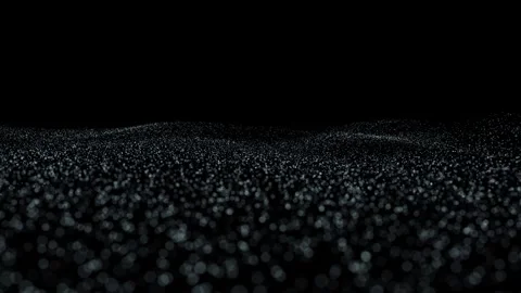 Looped 3d dotted waves endless travel animation Stock Footage 337963222