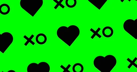 Looped 4k animation. Abstract geometry objects and hearts. Ideal creative modern Stock Footage 168629340