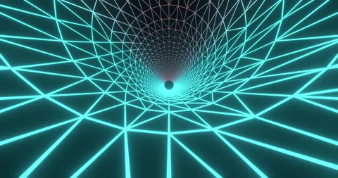 Looped abstract animation of flying through a tunnel Stock Footage 209207547