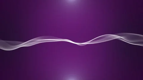 Looped abstract animation of white elegant wave on a shining purple background Stock Footage 255504347