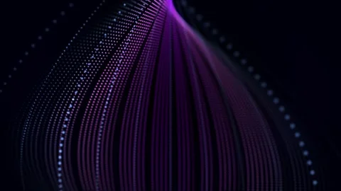 Looped abstract background with futuristic structure spinning with glow effect Video stock 281388682