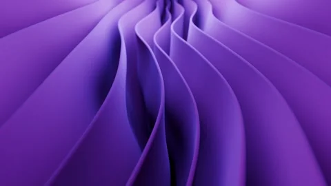 Looped abstract background with gently flowing layered purple waves stream Stock Footage 331047691