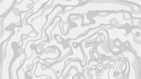 Looped abstract background. Light Gray liquid waves. Fluid fractal effect. 4K Stock Footage 154594492