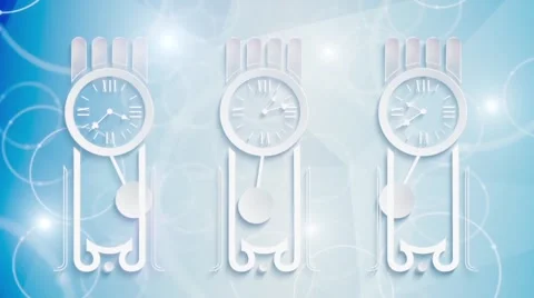 Looped Abstract Clock Stock Footage 57320074
