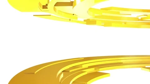 Looped abstract geometric background. Circular segments rotate. Stock Footage 84911172